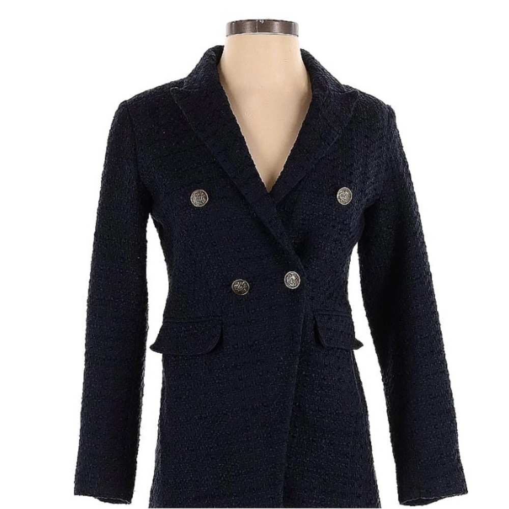 Loft Never-Worn w/ tags Navy Blue Tweed-style blazer